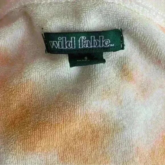 Wild Fable Women's Small Orange and White Terrycloth Tie Dye Dress - Picture 2 of 8